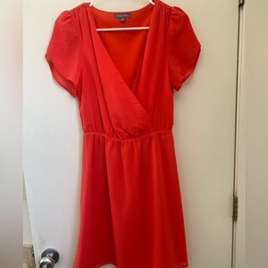 Pink Tinley Road dress with cap sleeves